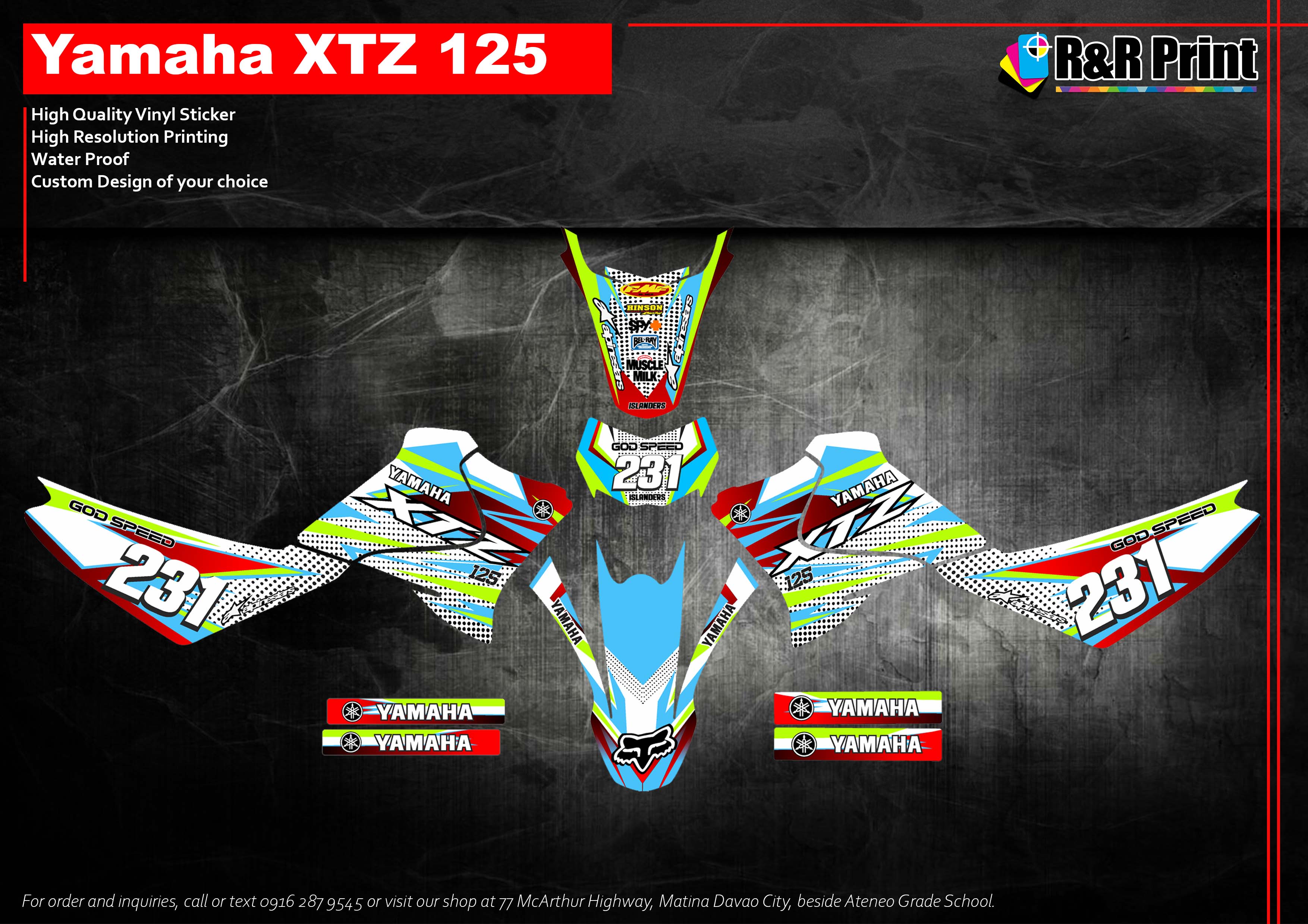 Yamaha XTZ 125 Decals Sticker Lazada PH