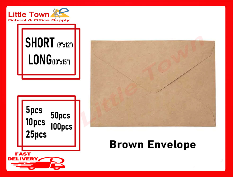 Brown Envelope short & long size Lazada PH