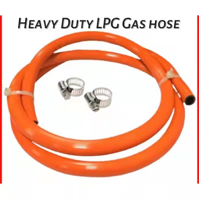 LPG Rubber Gas Stove Hose Orange Gas Rubber Hose with 2 Free Clamps Lazada PH