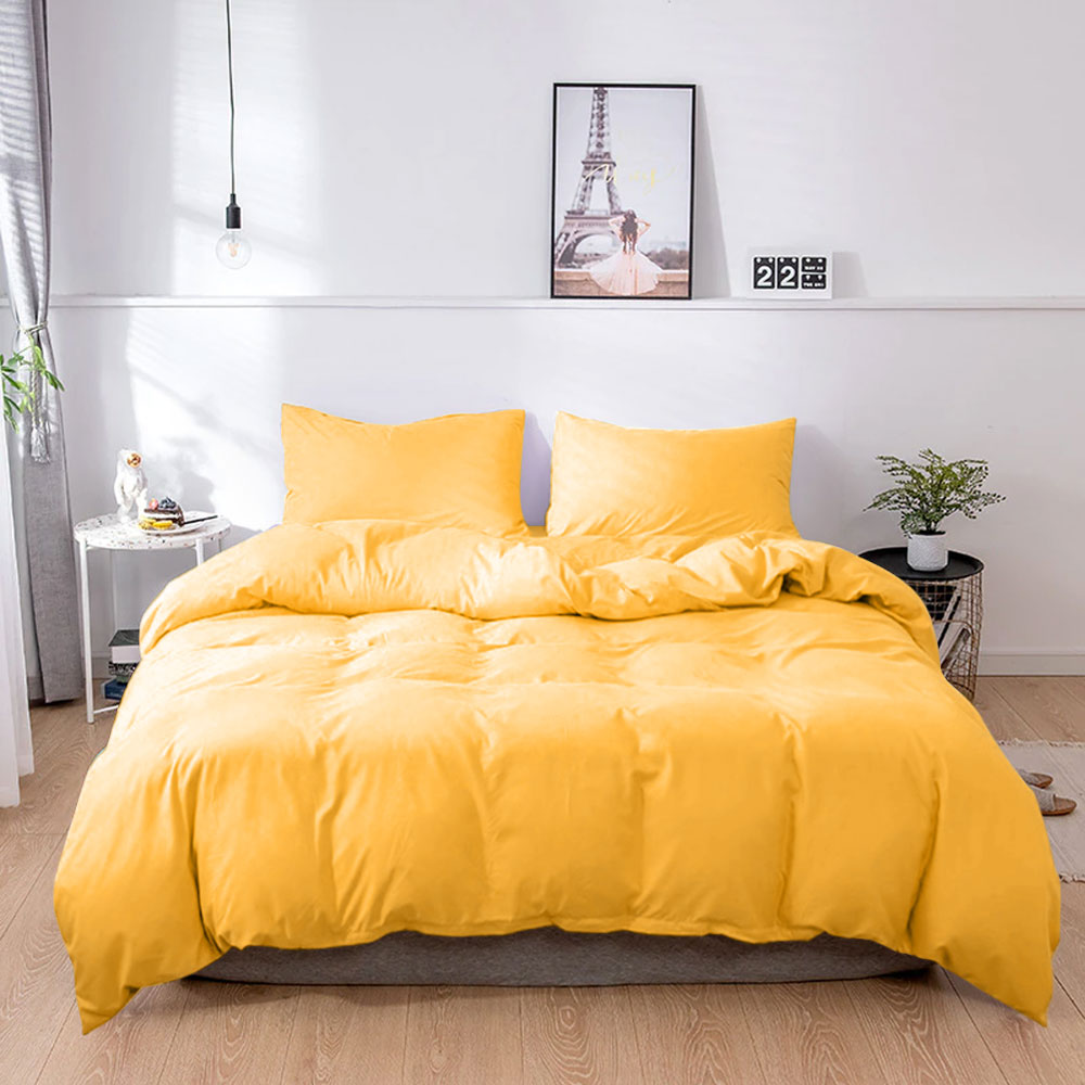 Plain Duvet Cover with Zipper Only Double Size 60"x78" inch For Pastel