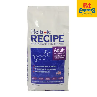 Holistic Recipe Lamb Meal and Rice Adult Dry Dog Food 3kg