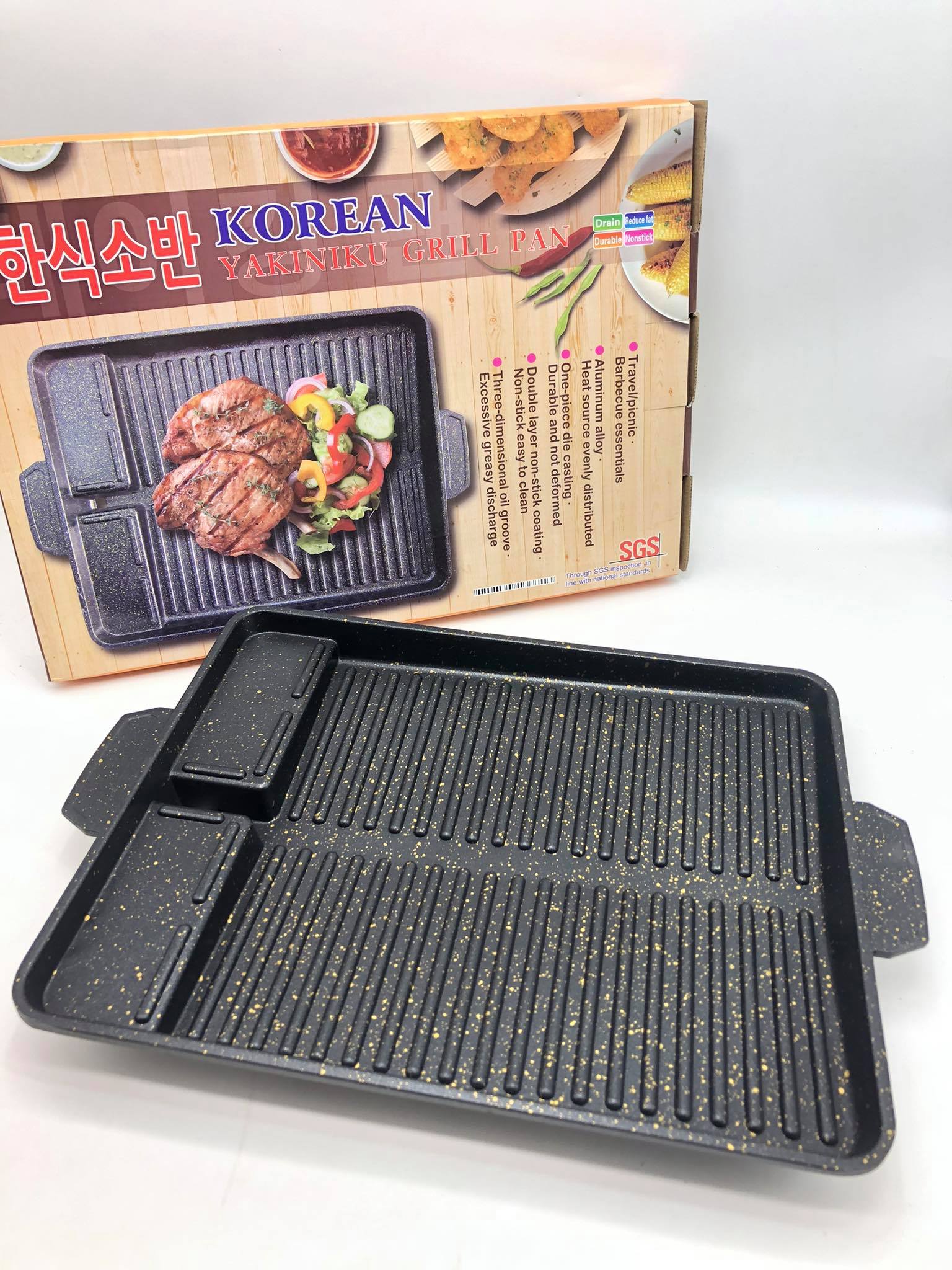 BBQ GRILL Korean Barbeque Grill Plate (Rectangular Grill Pan) Lazada PH