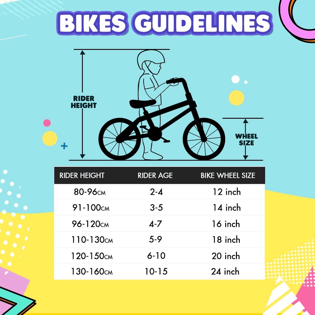 Kids Bike Size Chart: Ultimate Guide To Find The Right Bike Size ...