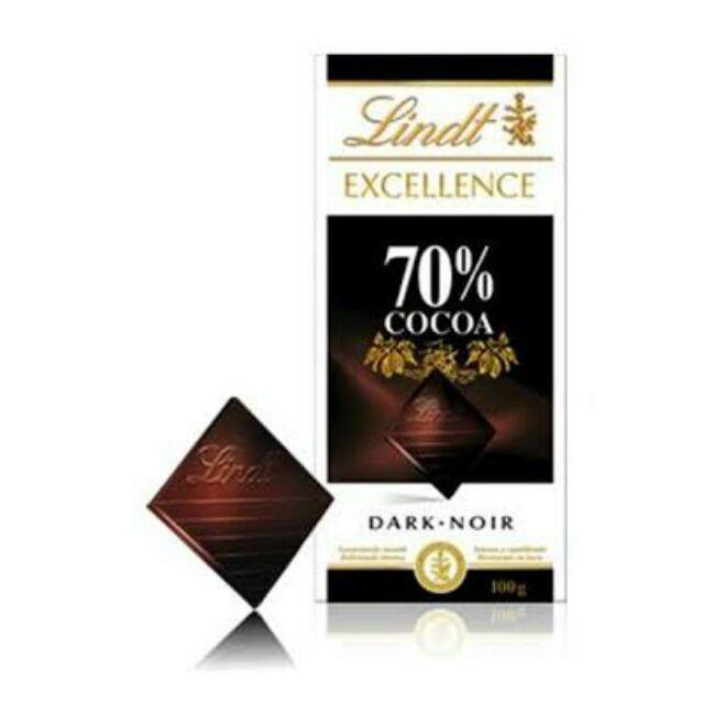 KETO! Lindt Excellence Dark chocolates 100g (70 78 85 90 99 100