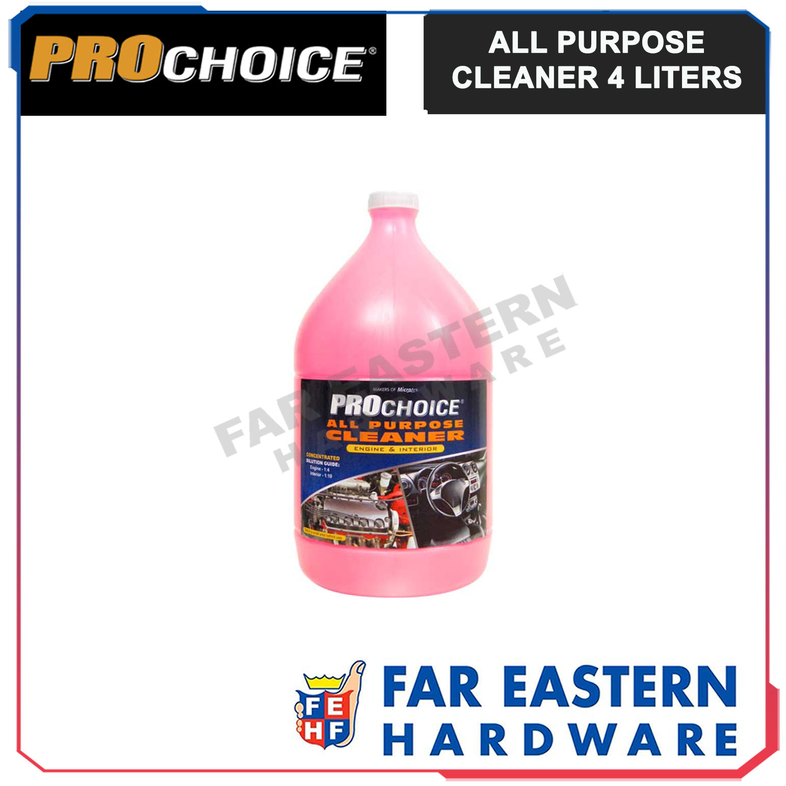 PROCHOICE All Purpose Cleaner 4 Liters MICROTEX MTX | Lazada PH