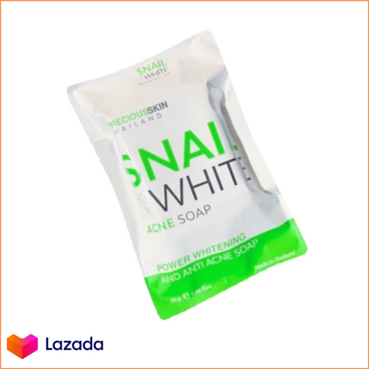 snail white acne soap benefits