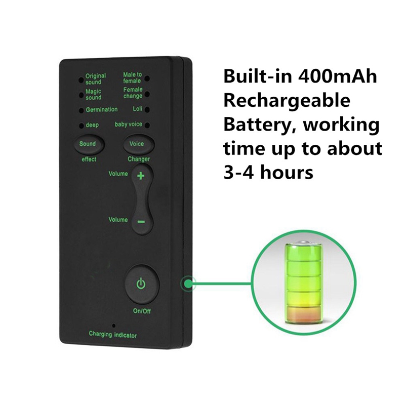 Voice Changer 7 Different Sound Changes Device for Computer Laptop