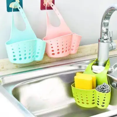 [Kelvin Online Preferred] Kitchen Baskets Storage Sponge Holder Sink Caddy Soap Holder(Random Color)