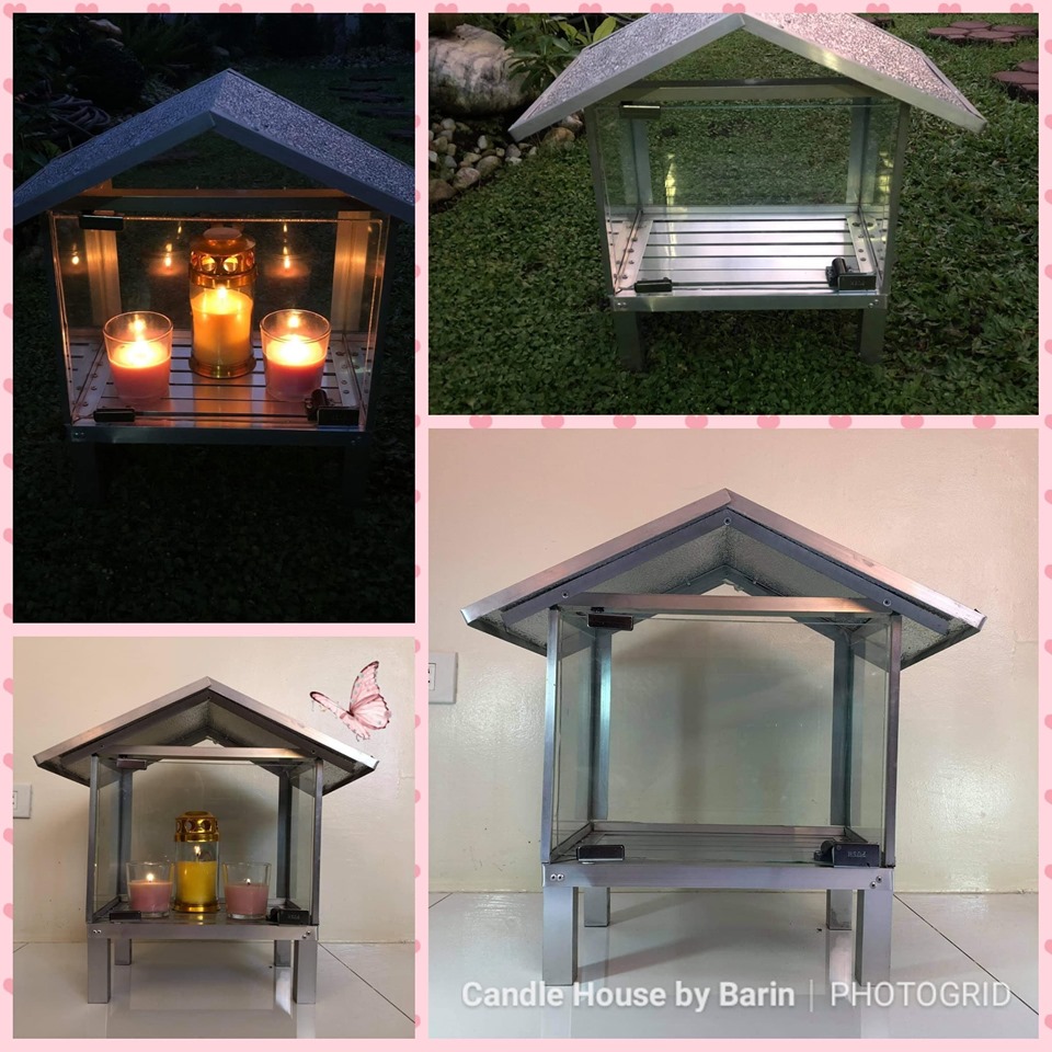 Candle House Made in Glass and Alluminum with Box Lazada PH