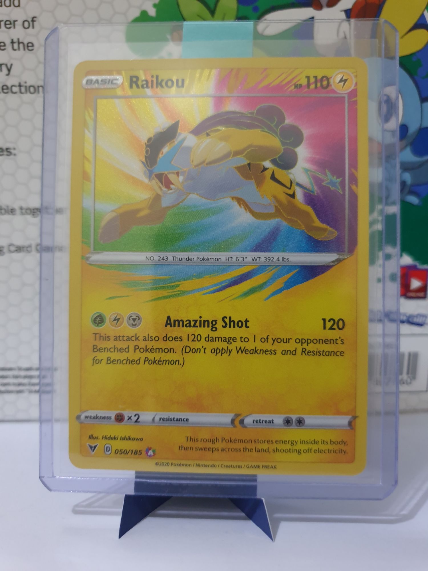 Raikou Amazing Rare Vivid Voltage Pokemon Card Lazada Ph