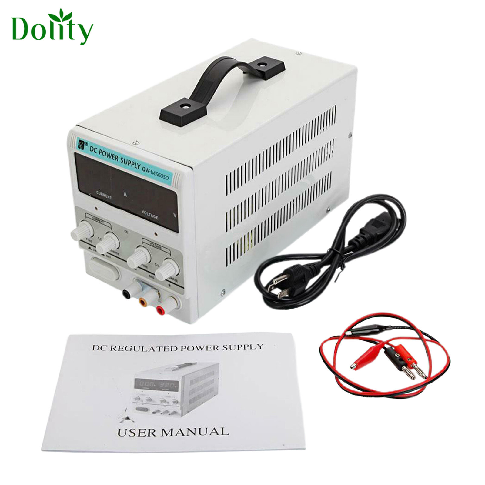 Dolity Portable Adjustable DC Power Supply Variable Digital Display ...