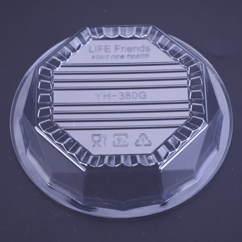 Disposable plastic fruit packing box, fresh fruit cutting box, salad