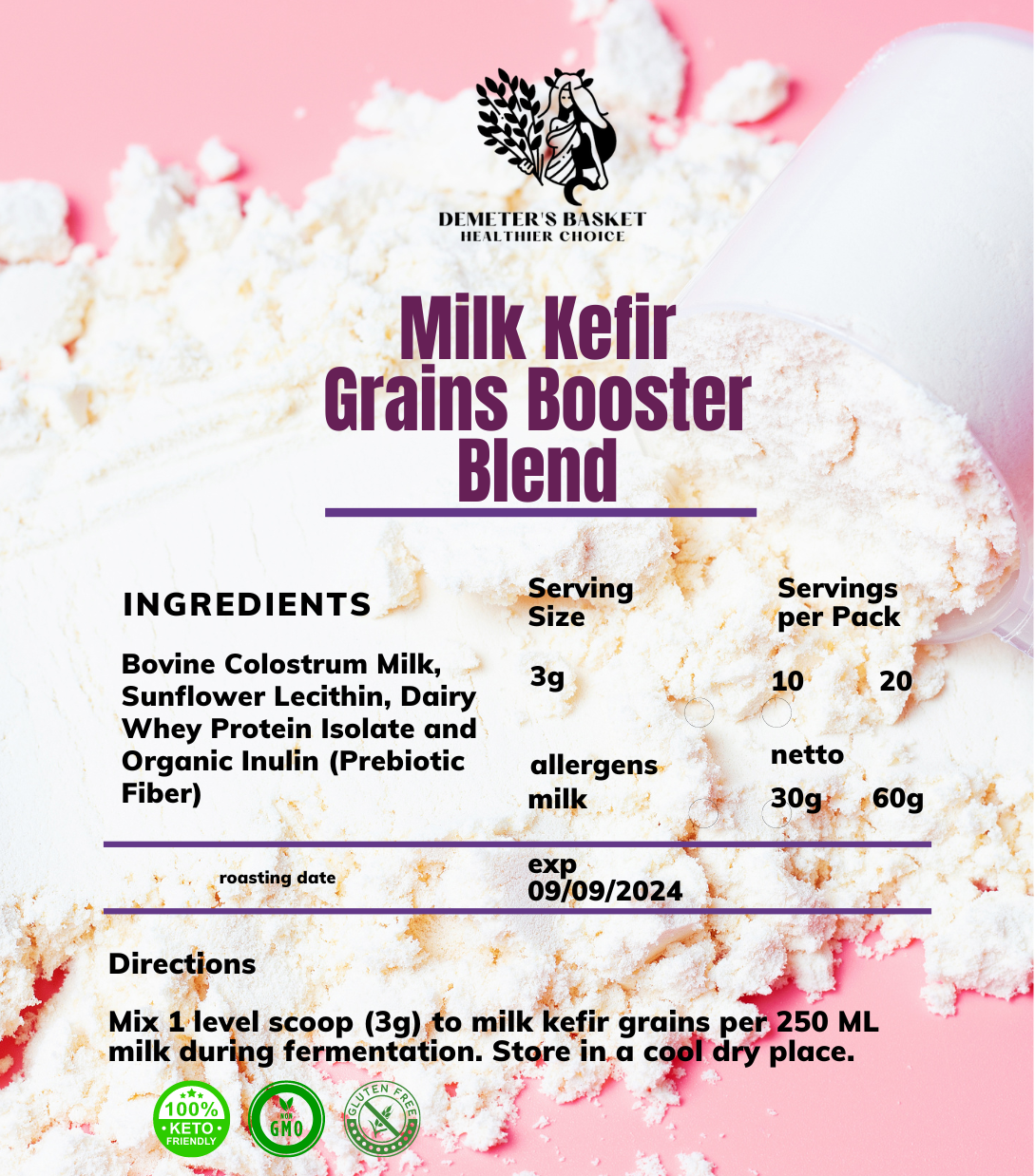 Milk Kefir Grains Booster Blend Lazada PH