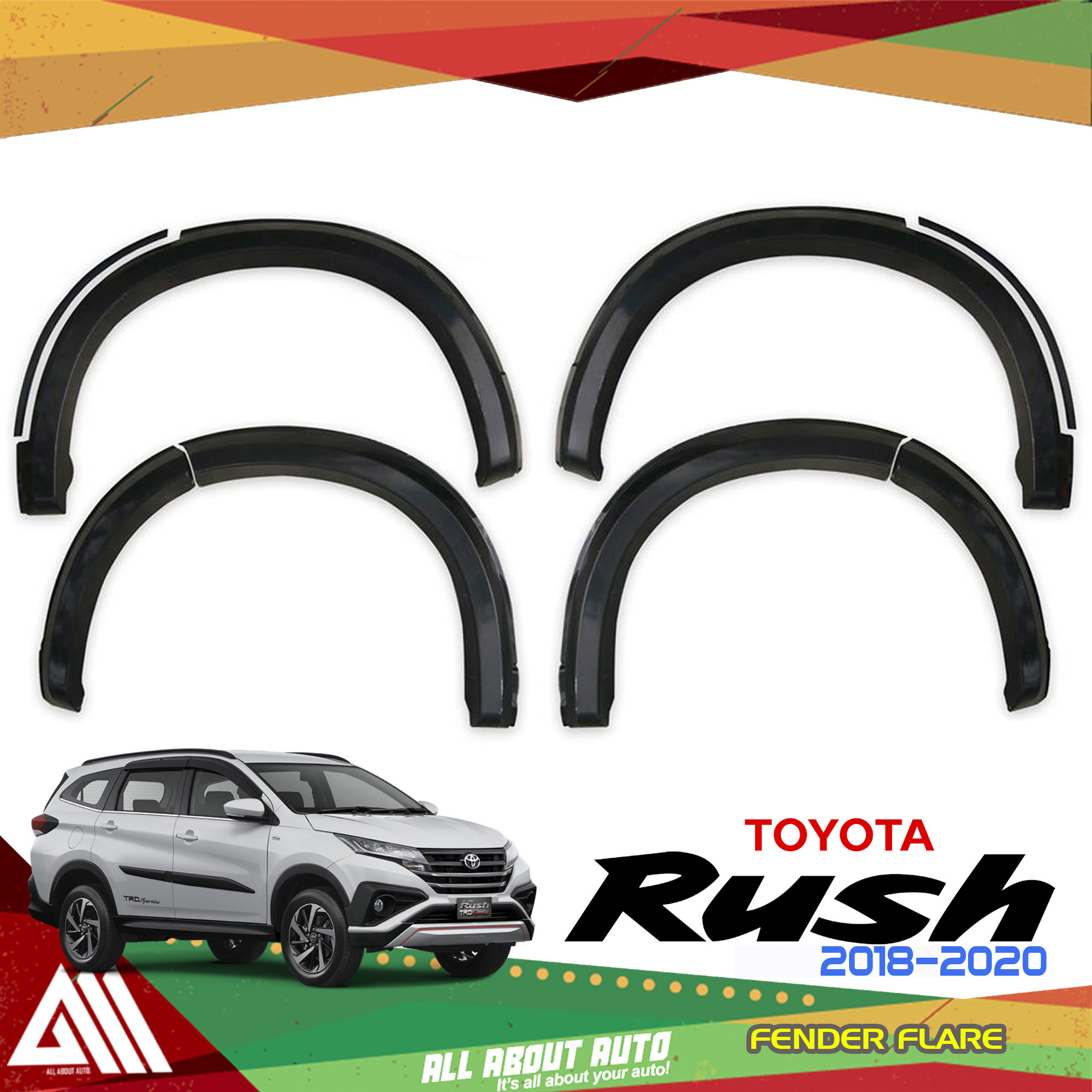 toyota rush fender flare