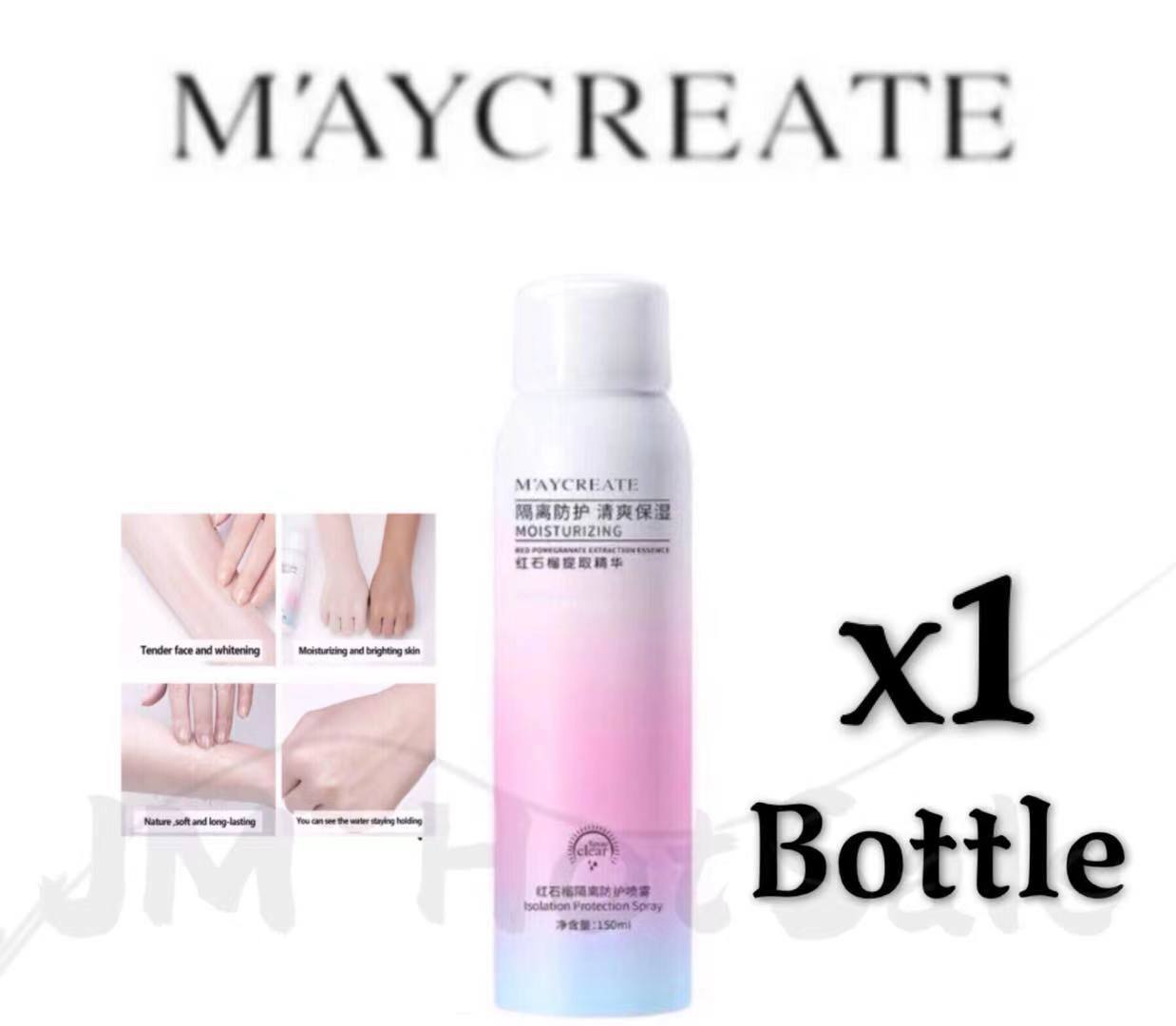 (1bottle) Maycreate Skin Whitening Spray Moisturizing Cream Spray