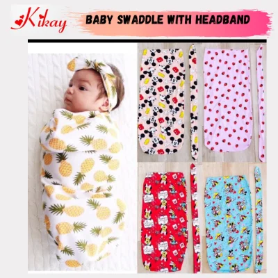 ORDINARY BABY INFANT NEWBORN SWADDLE CAN FIT NEW BORN TO 3 MONTHS I COTTON WITH HEADBAND I KOREAN BABY SWADDLE I BABY SWADDLE BLANKET WITH TURBAND I BABY TRAVEL BLANKET I NEW BORN BABY COVER I NEW BORN RECIEING BLANKET
