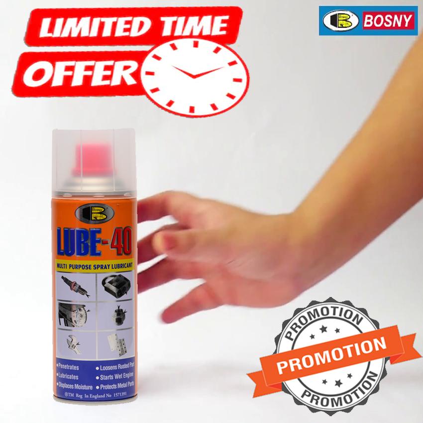 Bosny Lube 40 200 cc Can Special Offer Limited Refrigerant bath of