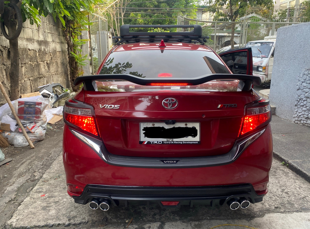 UNIVERSAL MODULO SPOILER WITH 3RD BRAKE LIGHT / MATTE BLACK Lazada PH