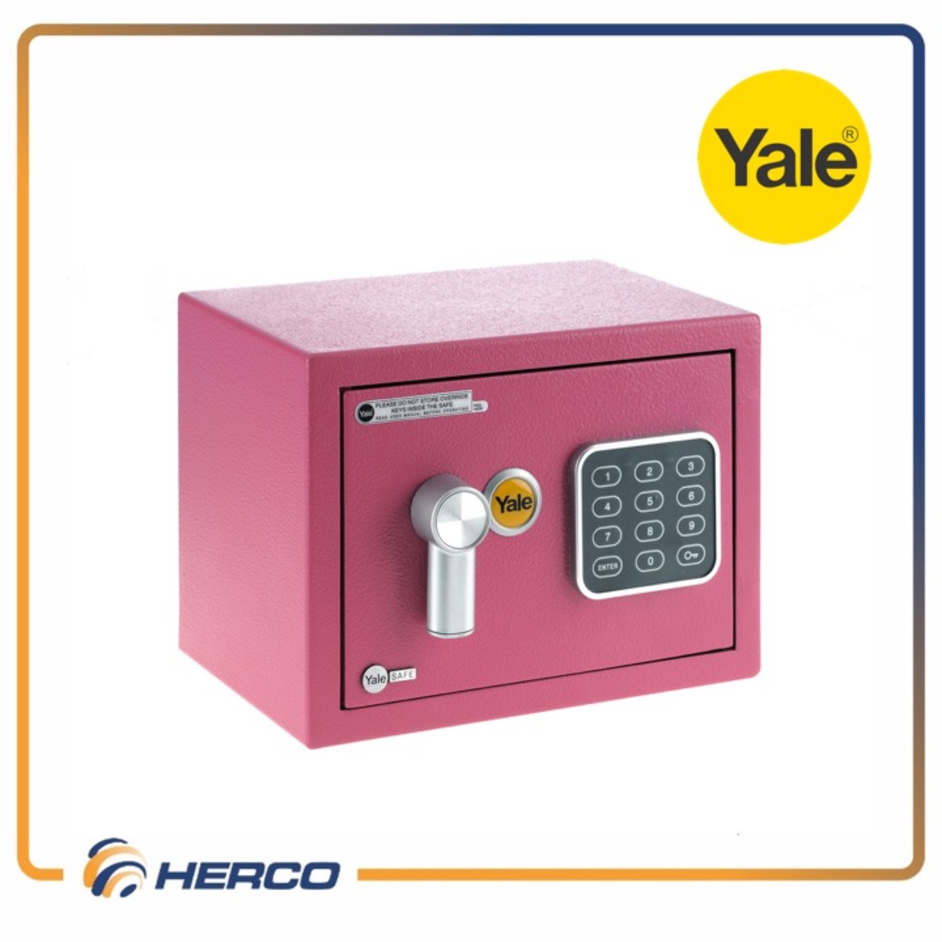 Yale Home Electronic Safe Box (Mini) - Pink