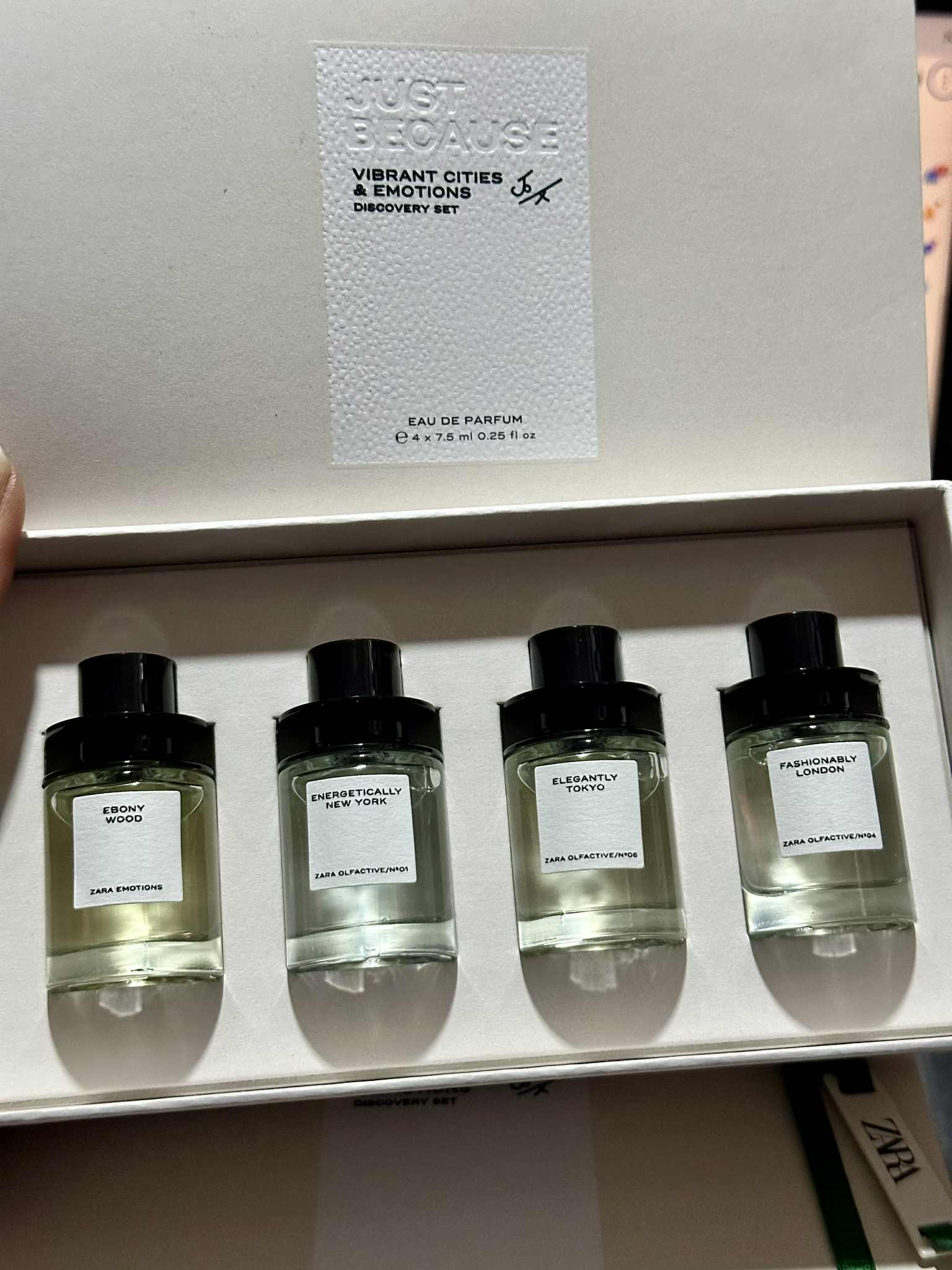 ZARA VIBRANT CITIES AND EMOTIONS DISCOVERY SET EDP 4 X 7.5 ML