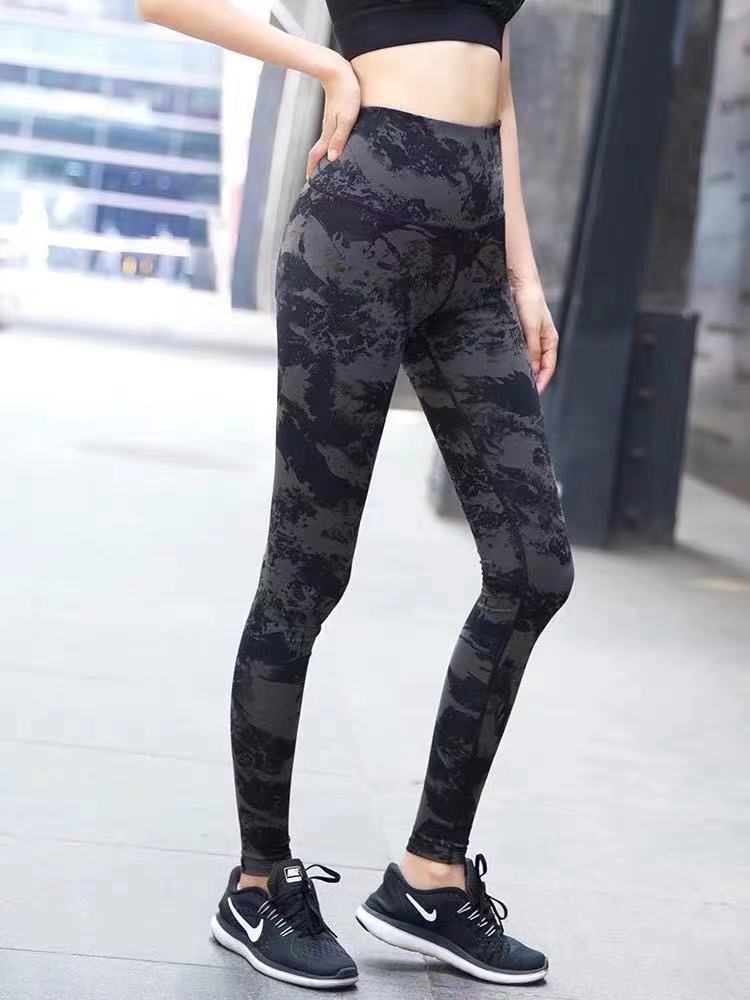 Pull-in high waist yoga pants digital 