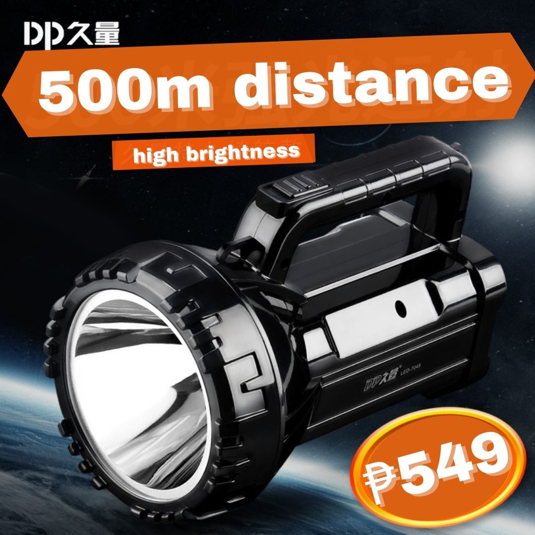 DP 16 Hours LED Rechargeable Searchlight Glare Flashlight Emergency