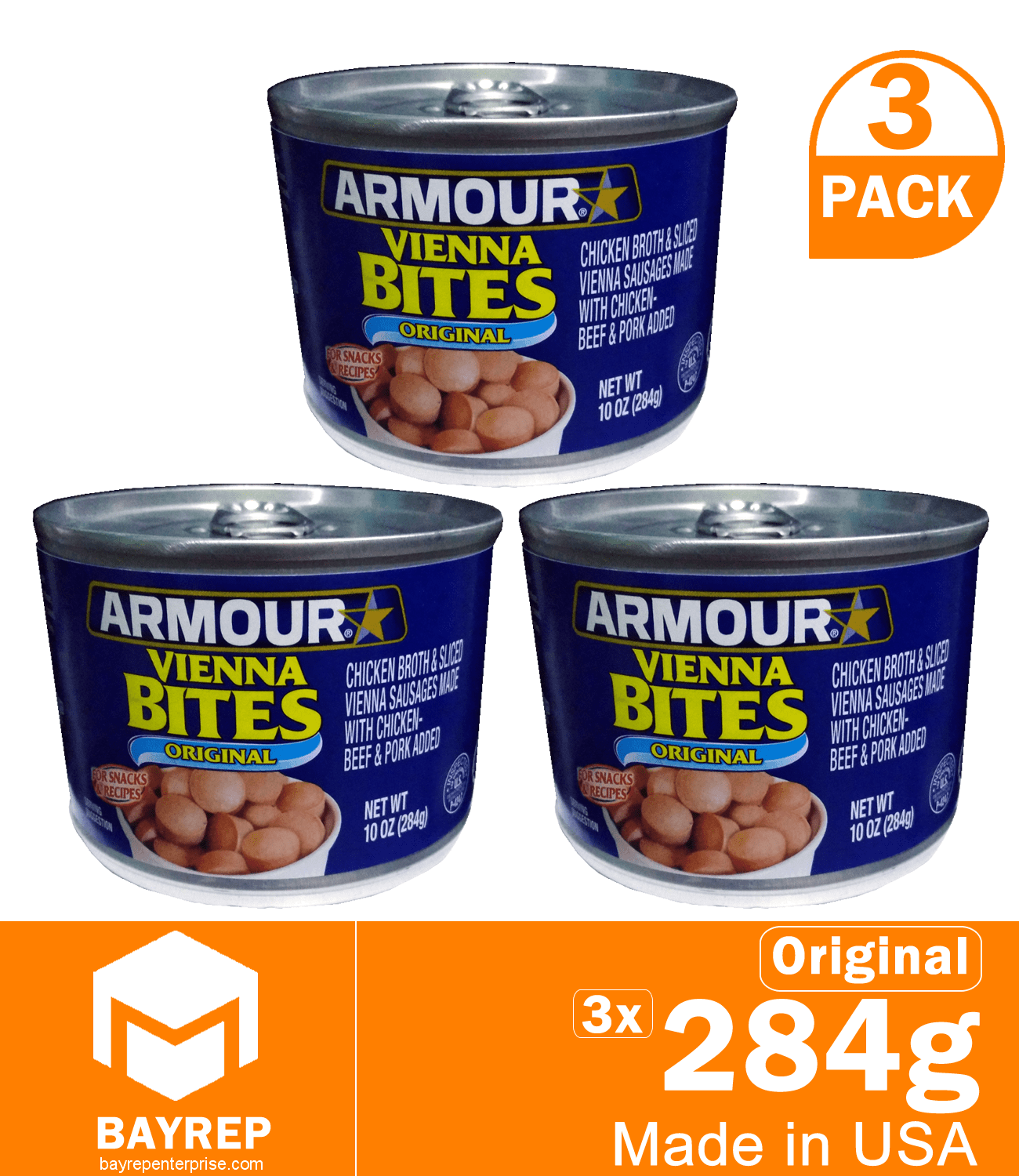 Armour Vienna Sausage Bites Original Gluten Free, 3Pack Lazada PH