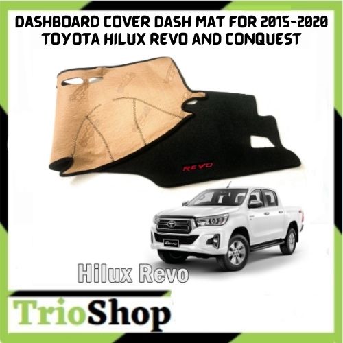 Dashboard Cover Dash Mat For 20152020 Toyota Hilux REVO and Conquest