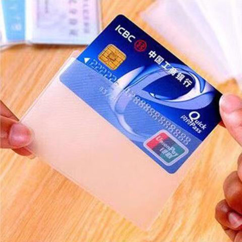 Waterproof Card Holder Plastic Card id Holders Case Protect Credit Card