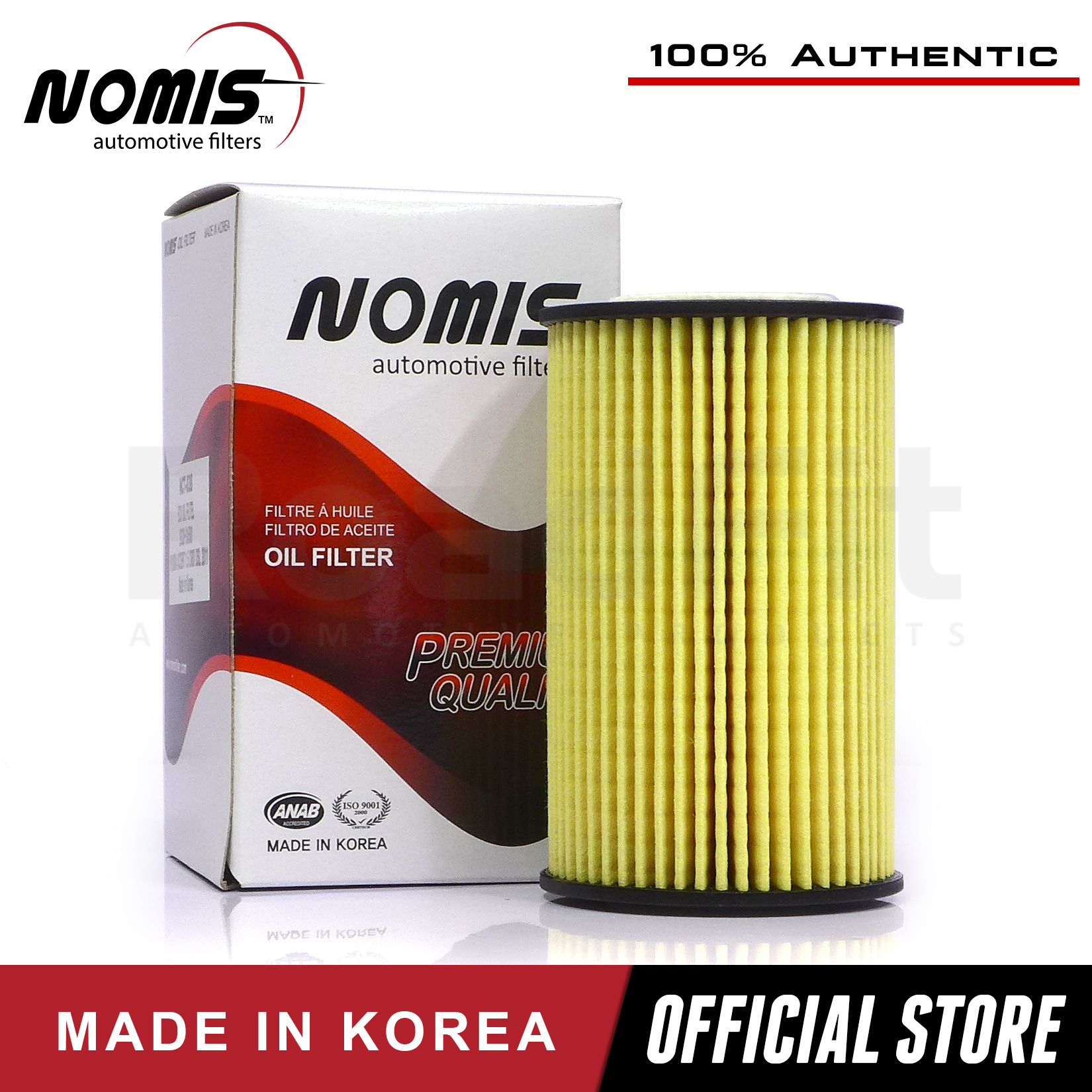 Nomis Oil Filter NCT038 for Hyundai Accent 1.5 CRDi MT Dsl D4FAA 2011