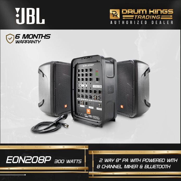 JBL EON208P 300-Watts Packaged 8\