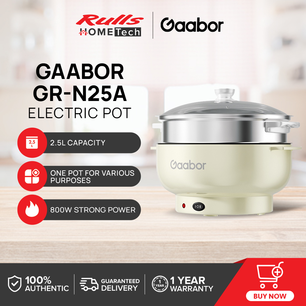 Gaabor GRN25A Electric Pot 2.5L Multifunction Cooker NonStick