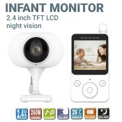 Wireless Baby Monitor with 2.4" TFT LCD and Night Vision