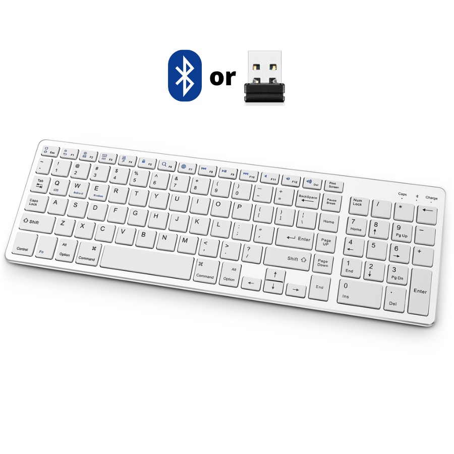 Philippine spot new Dual Mode Full Wireless Keyboard Rechargeable Thin