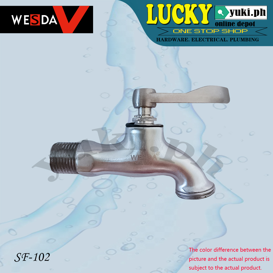 SF102 WESDA SUS304 stainless steel sink faucet Hose bibb Lazada PH