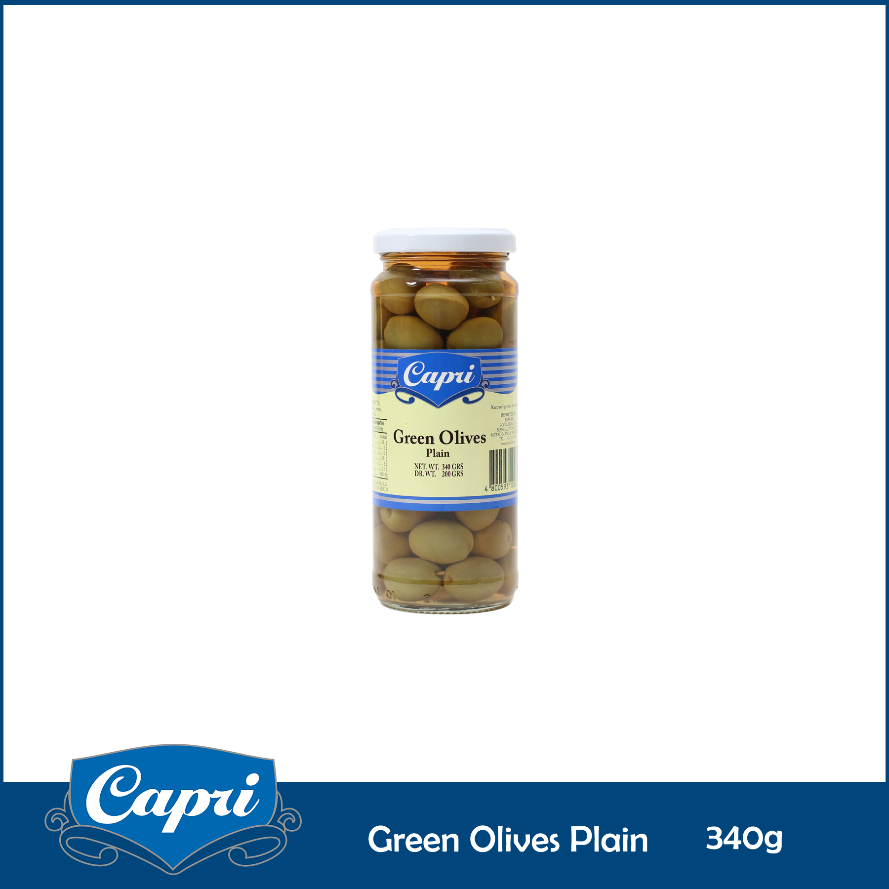 Capri Green Olives (Plain)