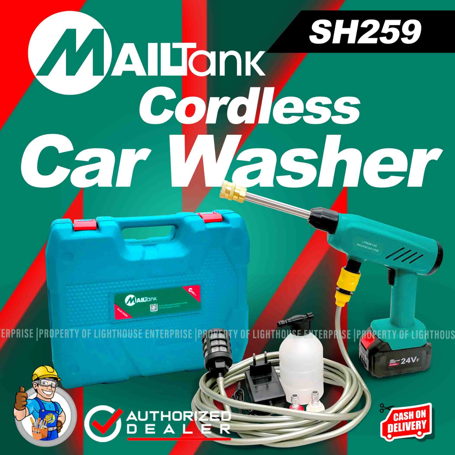 MAILTANK Japan 24V LithiumIon Car Washing Machine / Cleaning Machine