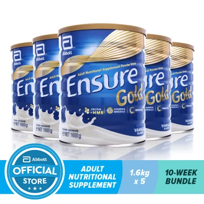 Ensure Gold HMB Vanilla 1.6KG For Adult Nutrition Bundle of 5