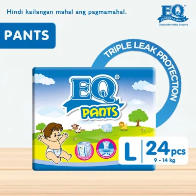 EQ Pants Large (9-14 kg) - 24 pcs x 1 pack (24 pcs) - Diaper Pants