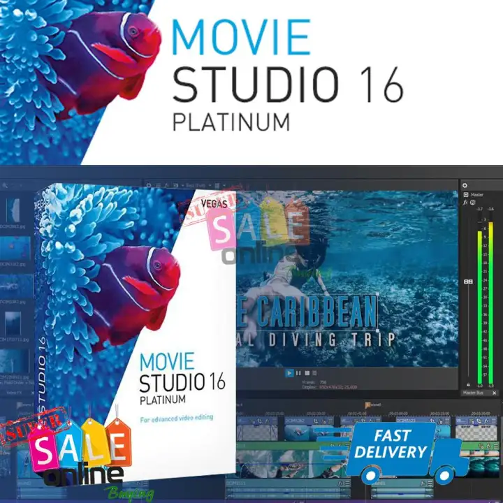 Magix Sony Vegas Movie Studio 16 Platinum 64bit Lifetime For Windows 7 8 10 Send Through Email Download Lazada Ph