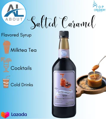 SALTED CARAMEL Flavored Syrup ( 1kg ) | TOP CREAMERY
