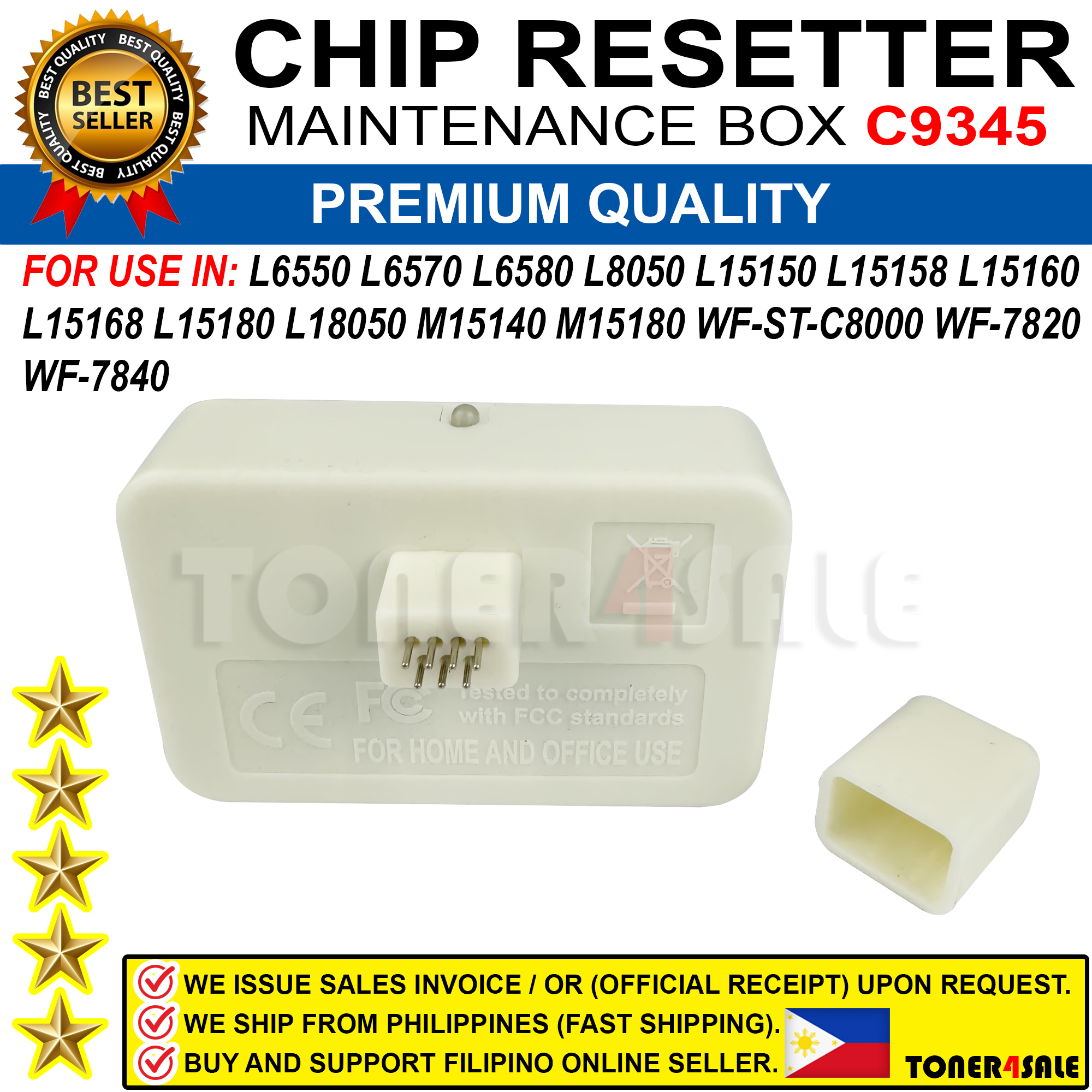 YueJay C9345 Wartungstank-Chip Resetter Für Epson Drucker – Kompatibel Mit ET-5800, L8058, WF7820 & Mehr