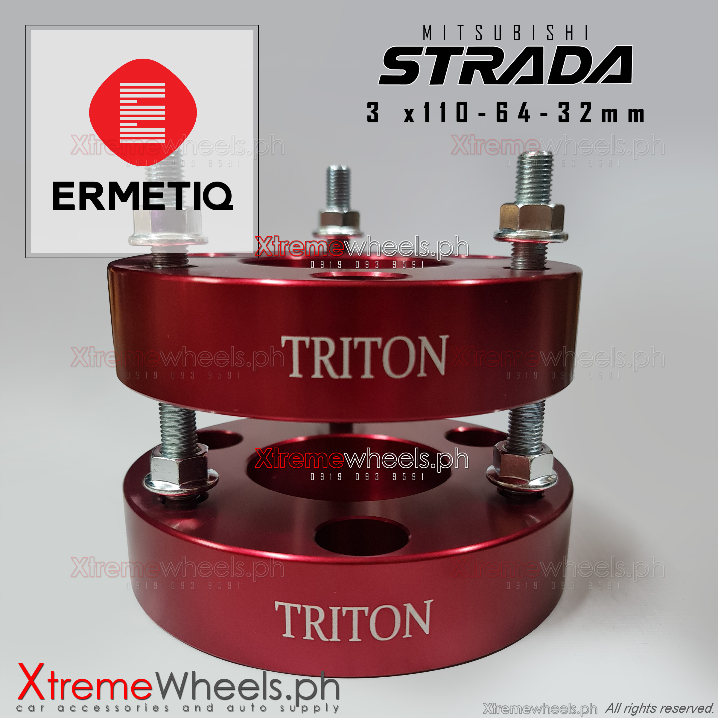 2pcs Montero / Strada / Triton 20082024 ( 32MM ) COIL SPACER / FRONT