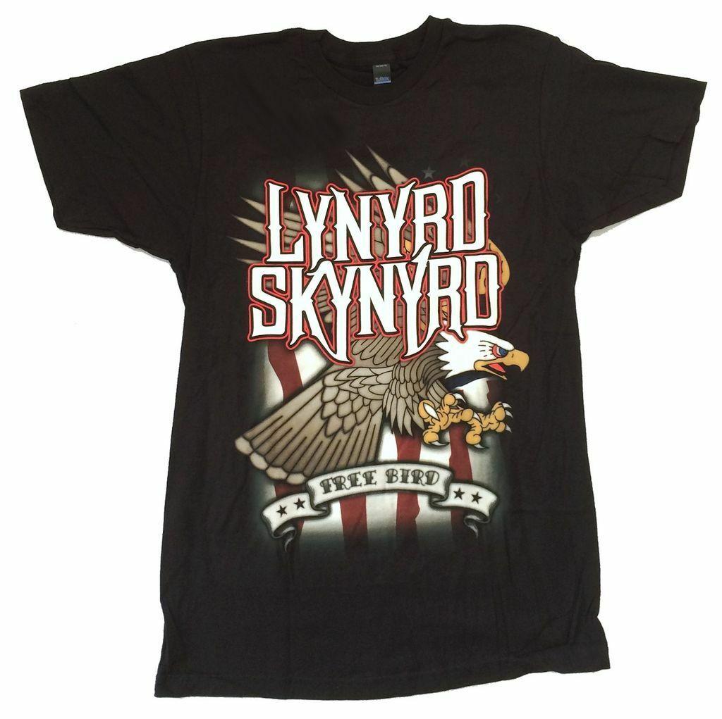 Goodie Two Sleeves Lynyrd Skynyrd Free Bird Band T-Shirt - Women's Graphic T -Shirts in Terra Cotta