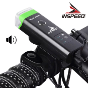 INSPEED USB Rechargeable Bike Light with Horn - HJ-047