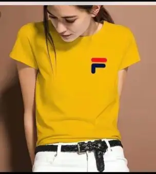 yellow fila shirt womens