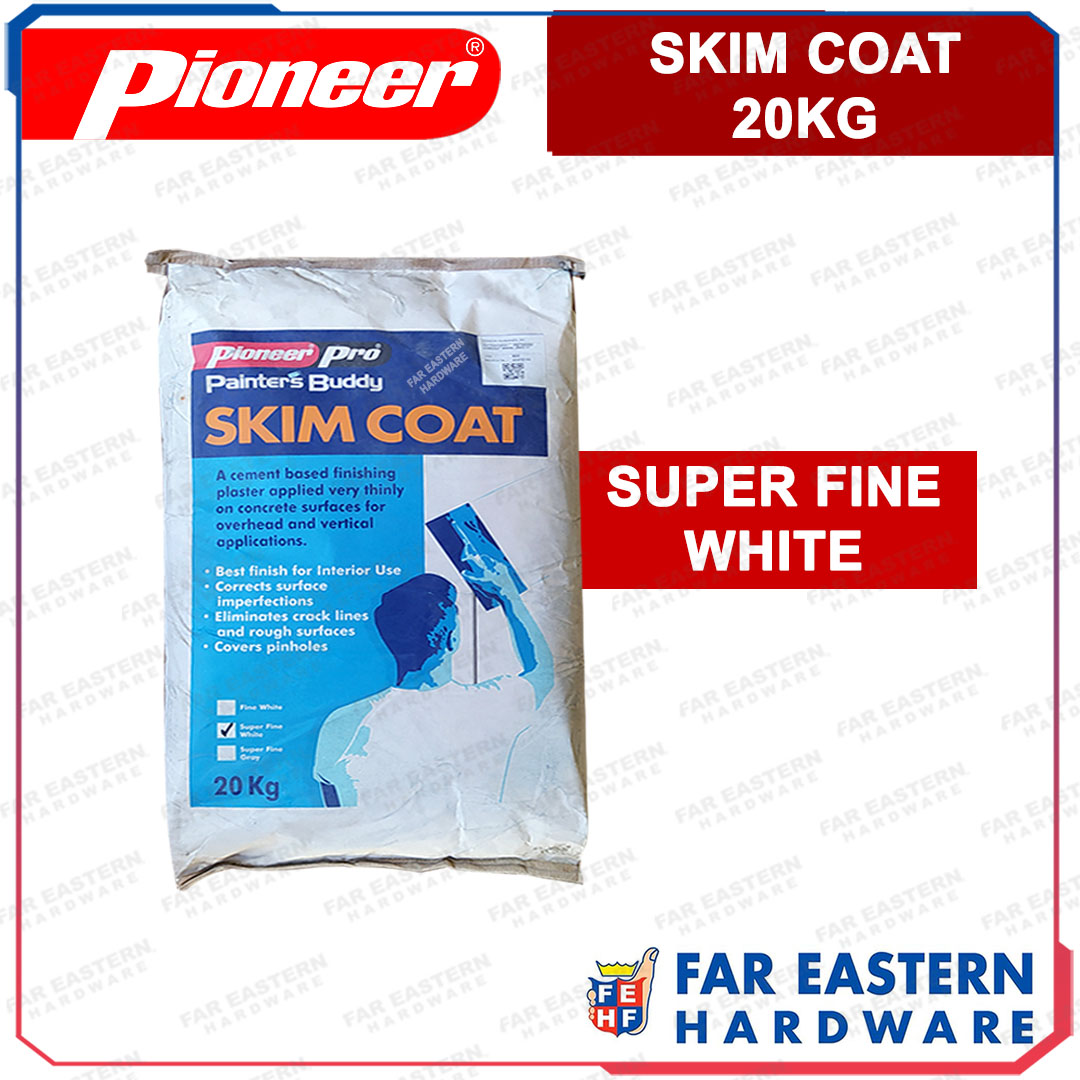PIONEER Skim Coat Cement Powder Super Fine White 20Kg Skimcoat Lazada PH