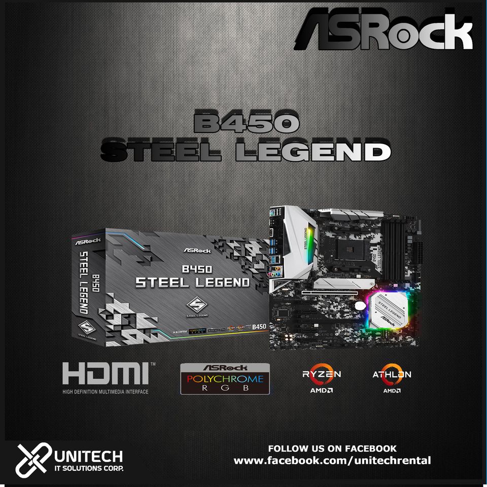 ASROCK B450 STEEL LEGEND ATX MOTHERBOARD Lazada PH