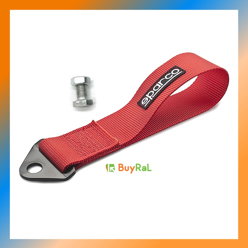 Tow Strap SPARCO 1PC RED for Motorcycle and Cars Tow Rope Front Rear