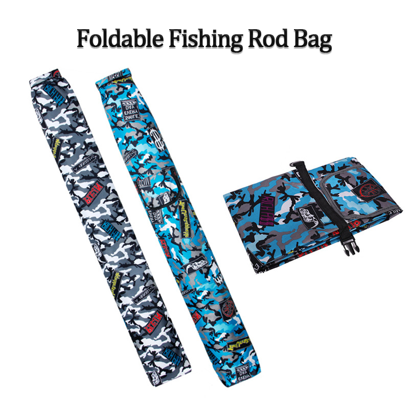 Go Portable Fishing Rod Bag Fishing Rod Storage Bag Waterproof  Wear-resistant Foldable Fishing Gear Supplies